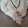 Roze amethist hanger