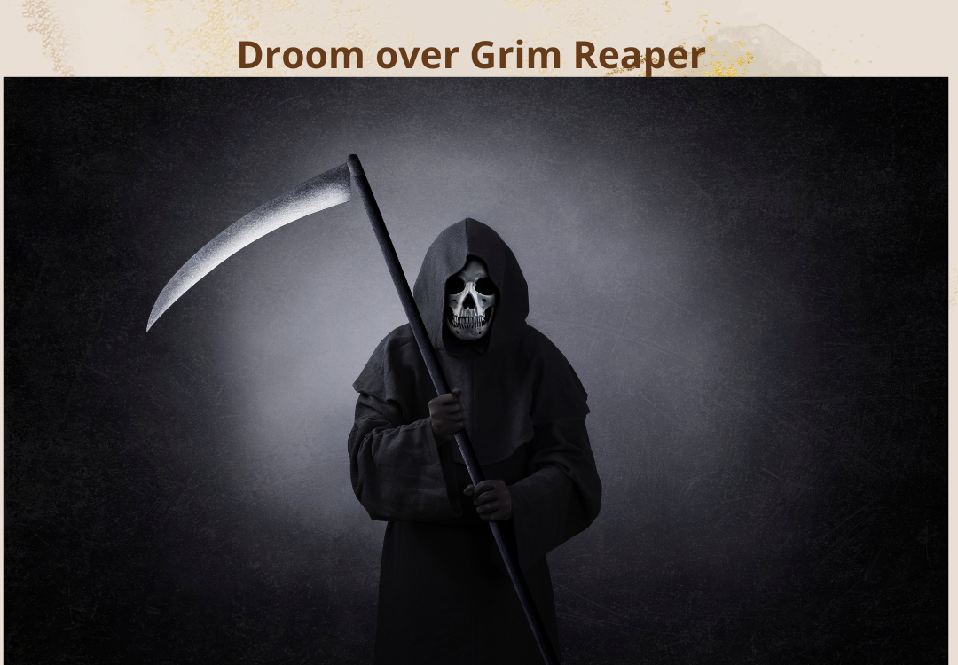 Grim reaper magere hein skelet met zeist spirituele spiritueel betekenis symboliek droom dromen